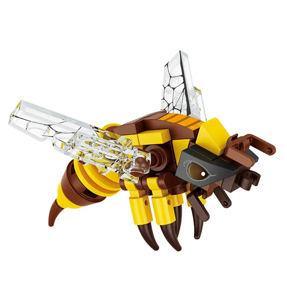 Moc Insect Animal Model Bee Ant Butterfly Cricket Grasshopper Set Building Blocks Diy Children Puzzle Assemble Toys Boy Kid Gift - Image 5