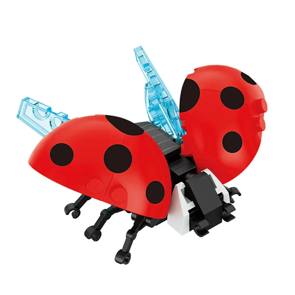 Moc Insect Animal Model Bee Ant Butterfly Cricket Grasshopper Set Building Blocks Diy Children Puzzle Assemble Toys Boy Kid Gift - Image 9