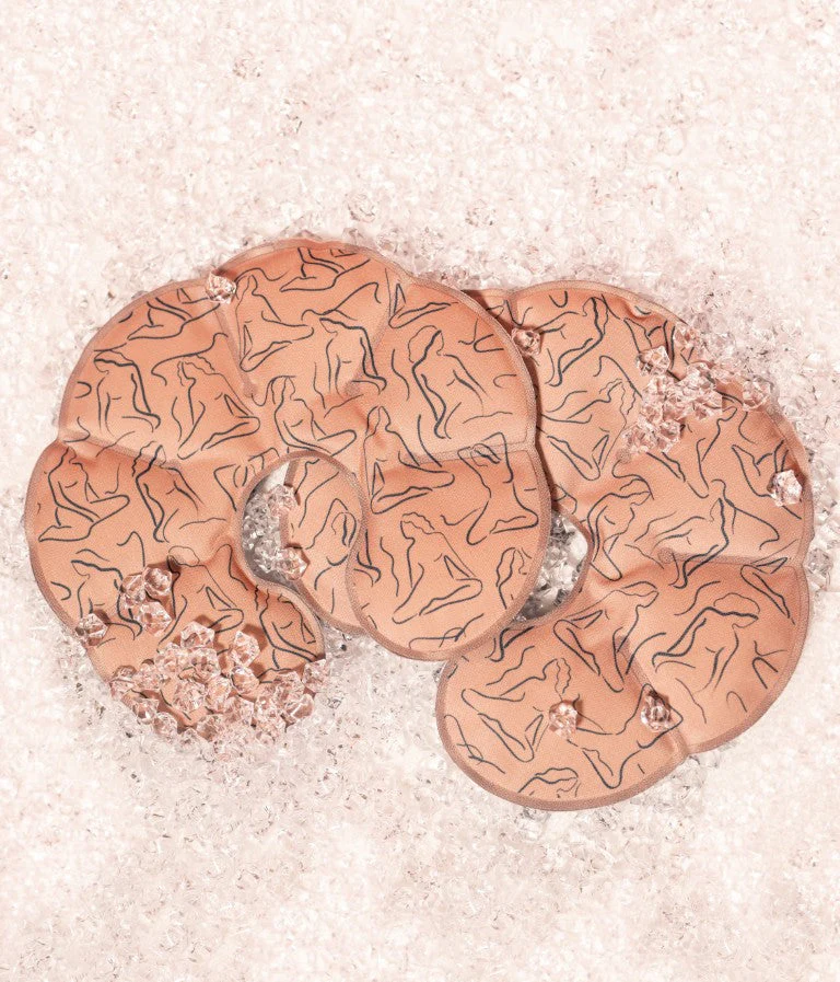 Mocha Mousse FourthWear Postpartum Bralette 3-set + Breast Ice and Heat Therapy Packs - Image 7
