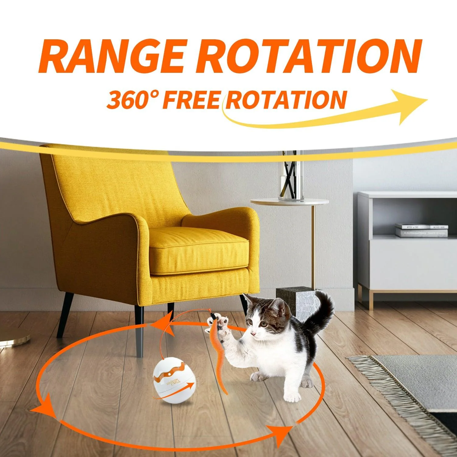 Modern Cat - Dinosaur Egg Spinner Cat Toy - Image 2