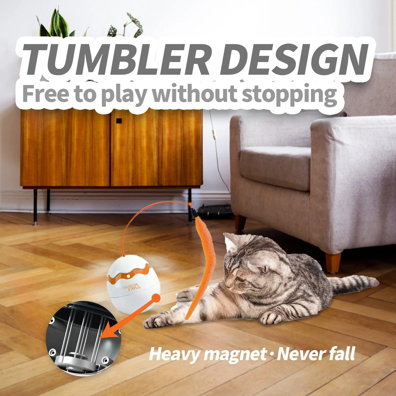 Modern Cat - Dinosaur Egg Spinner Cat Toy - Image 4