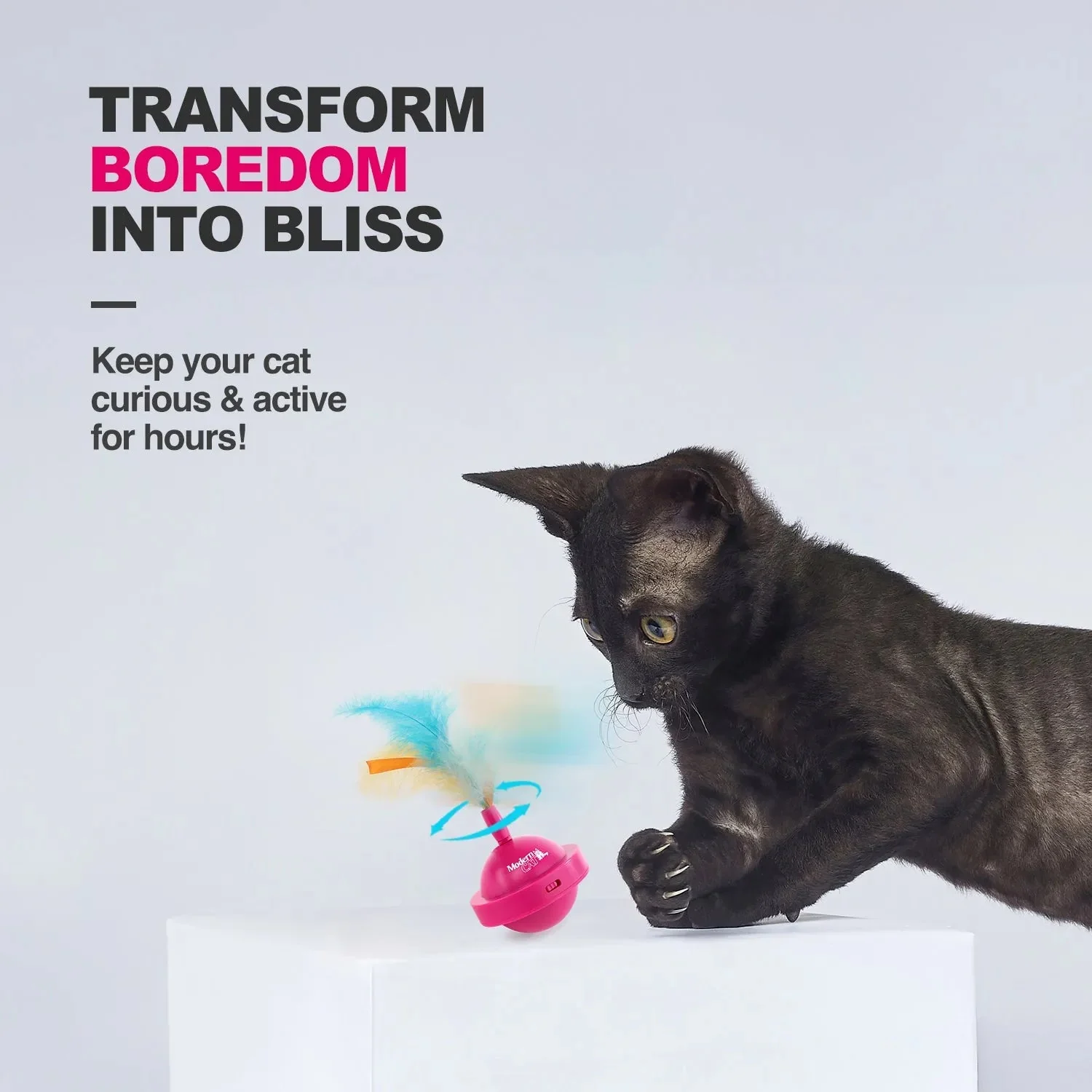 Modern Cat Spinning Teaser Toy - Image 3