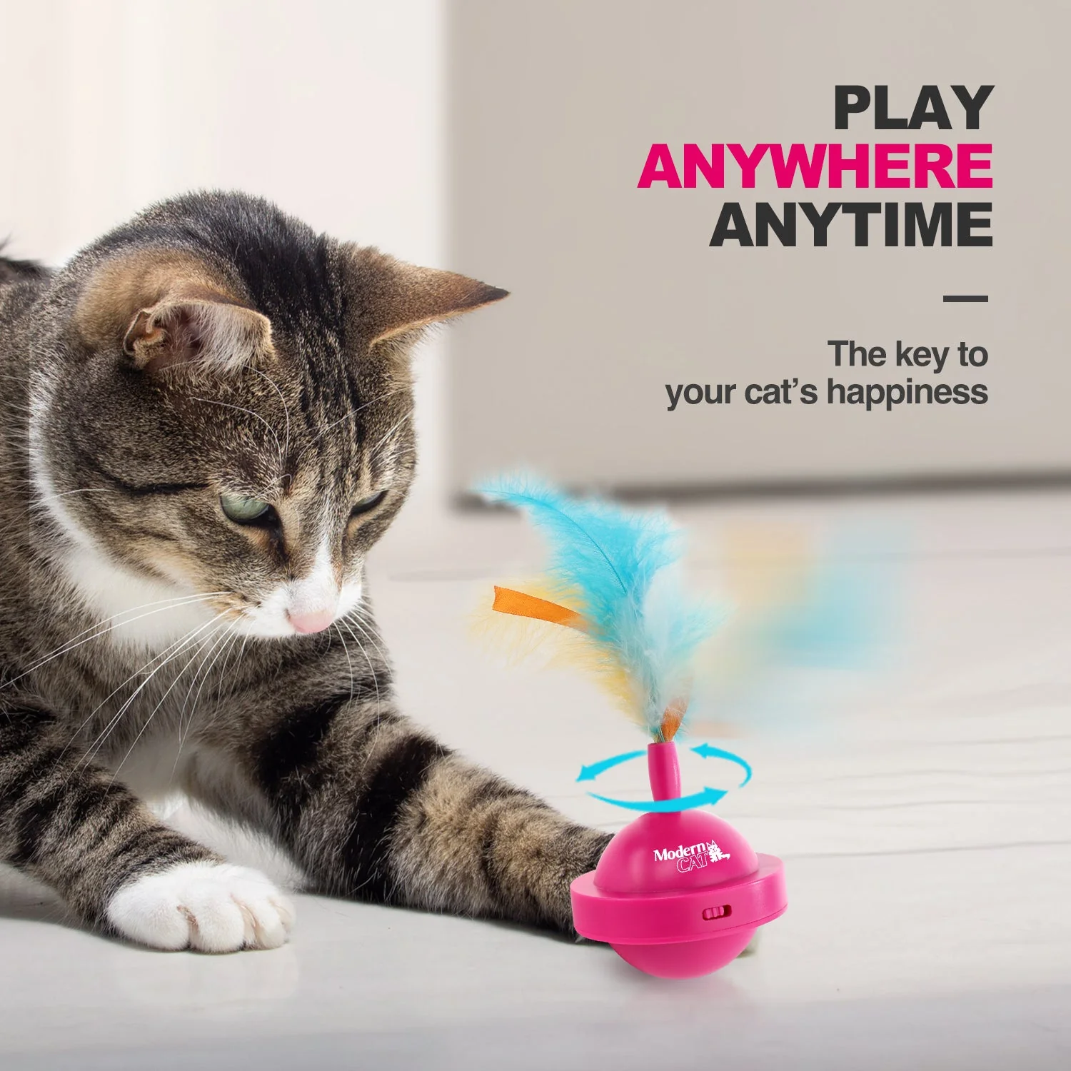 Modern Cat Spinning Teaser Toy - Image 5