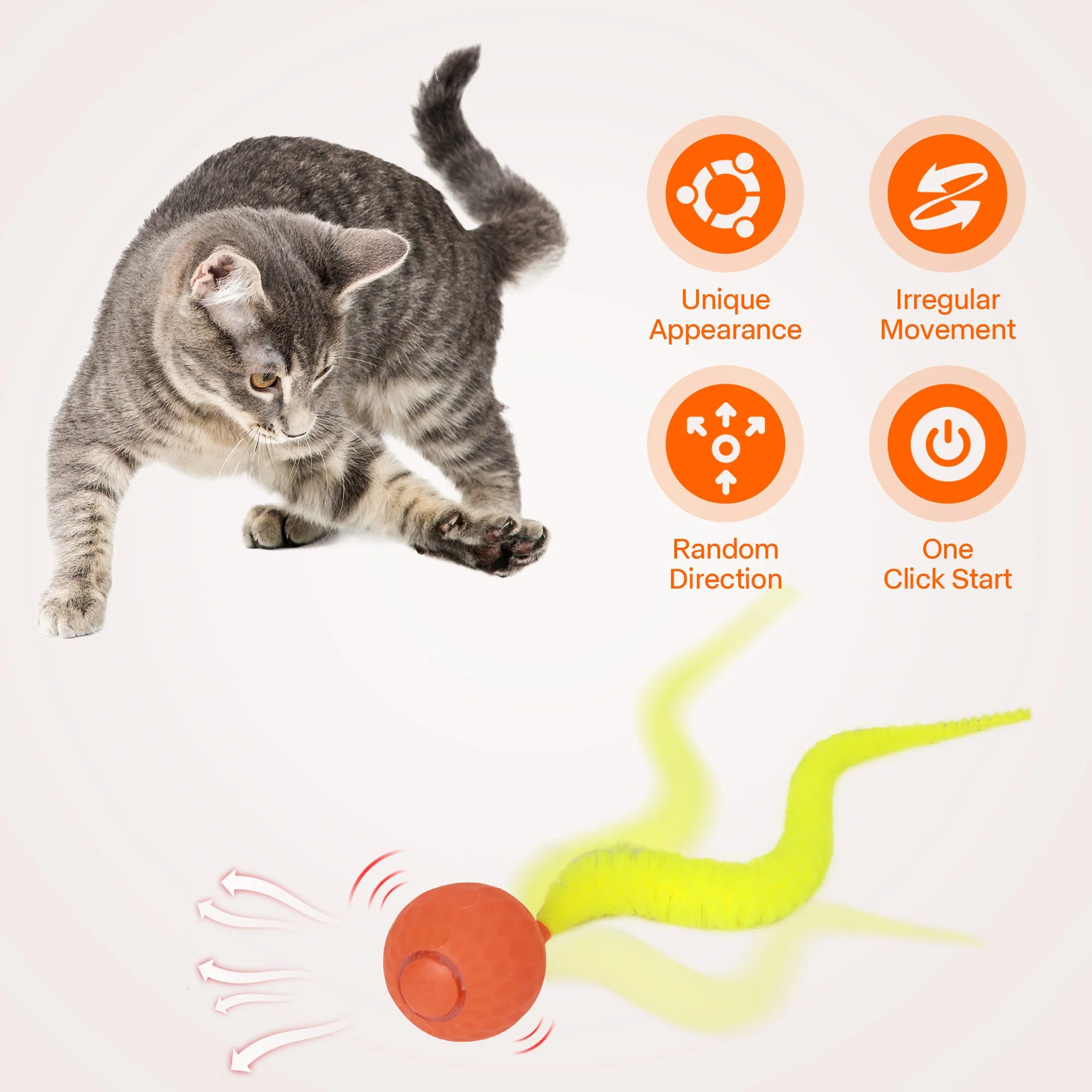 Modern Cat - Thrill Jumping Ball Cat Toy - Image 2