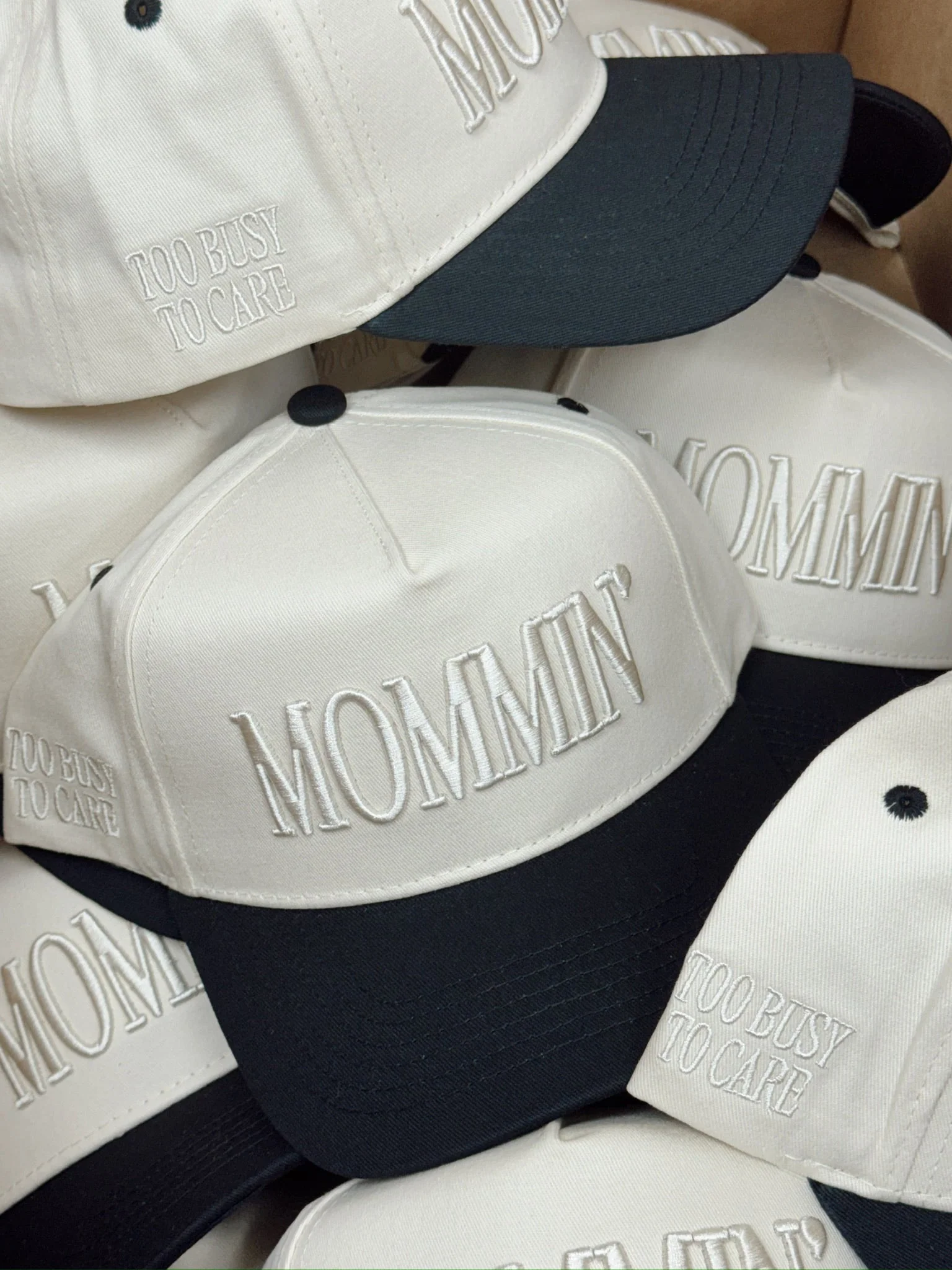 Mommin' - Vintage Trucker Hat - Image 12
