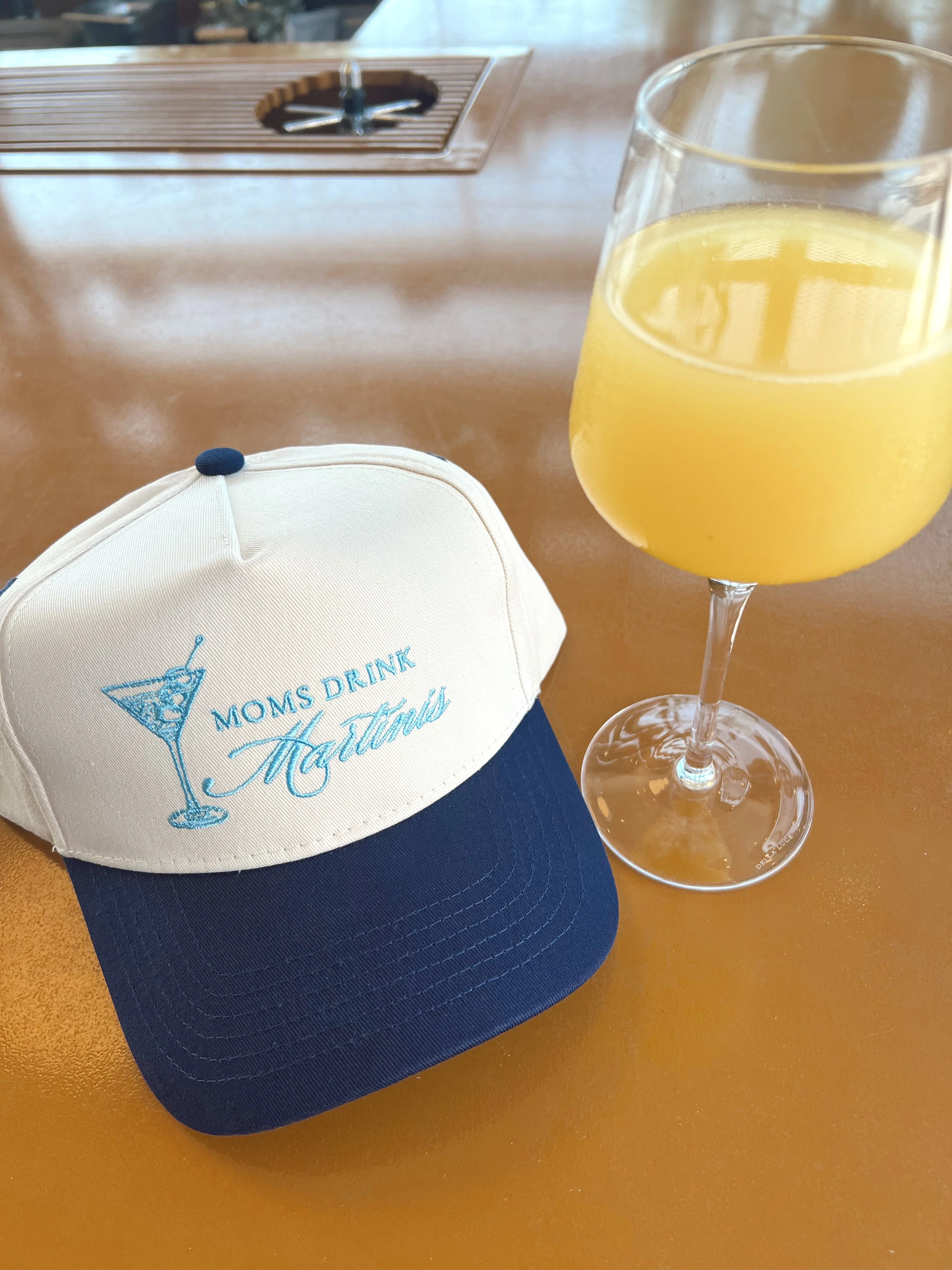 Mom's Drink Martinis - Navy Vintage Trucker Hat - Image 4