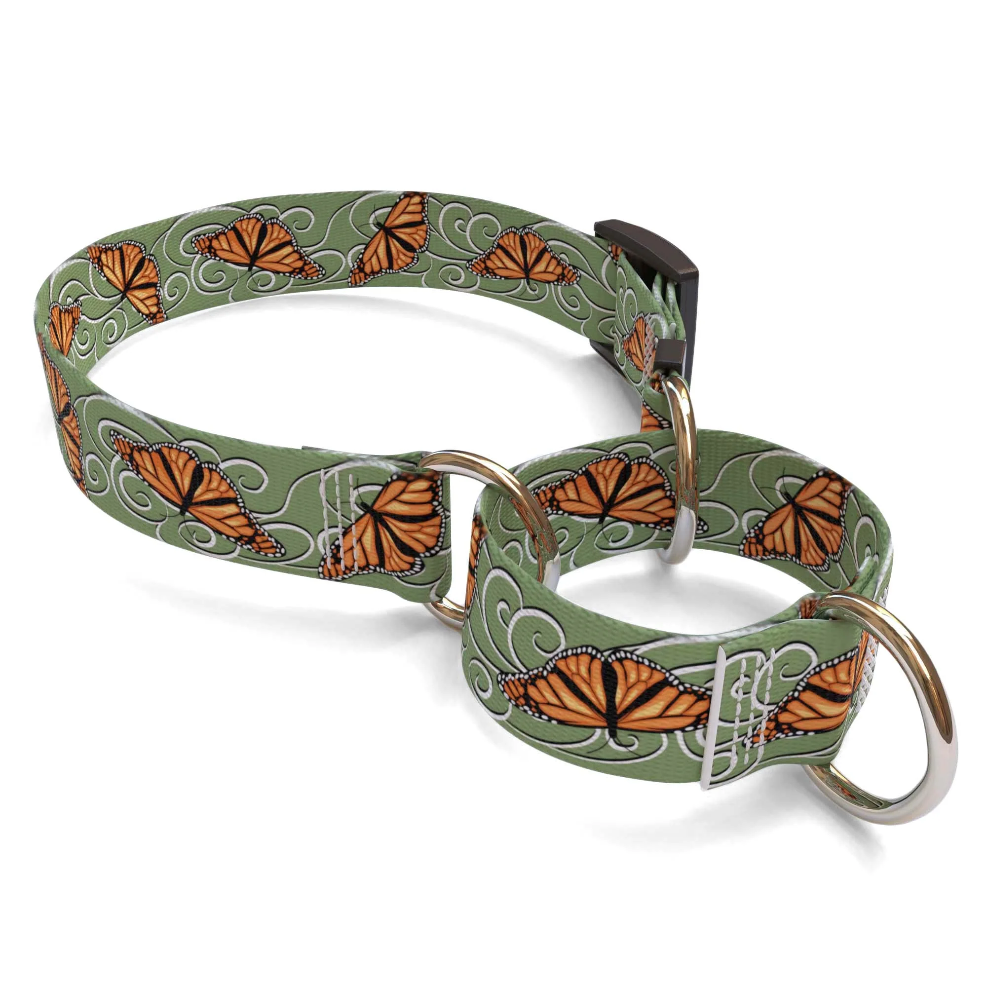 Monarch Butterfly Swirl Dog Collar - Image 3