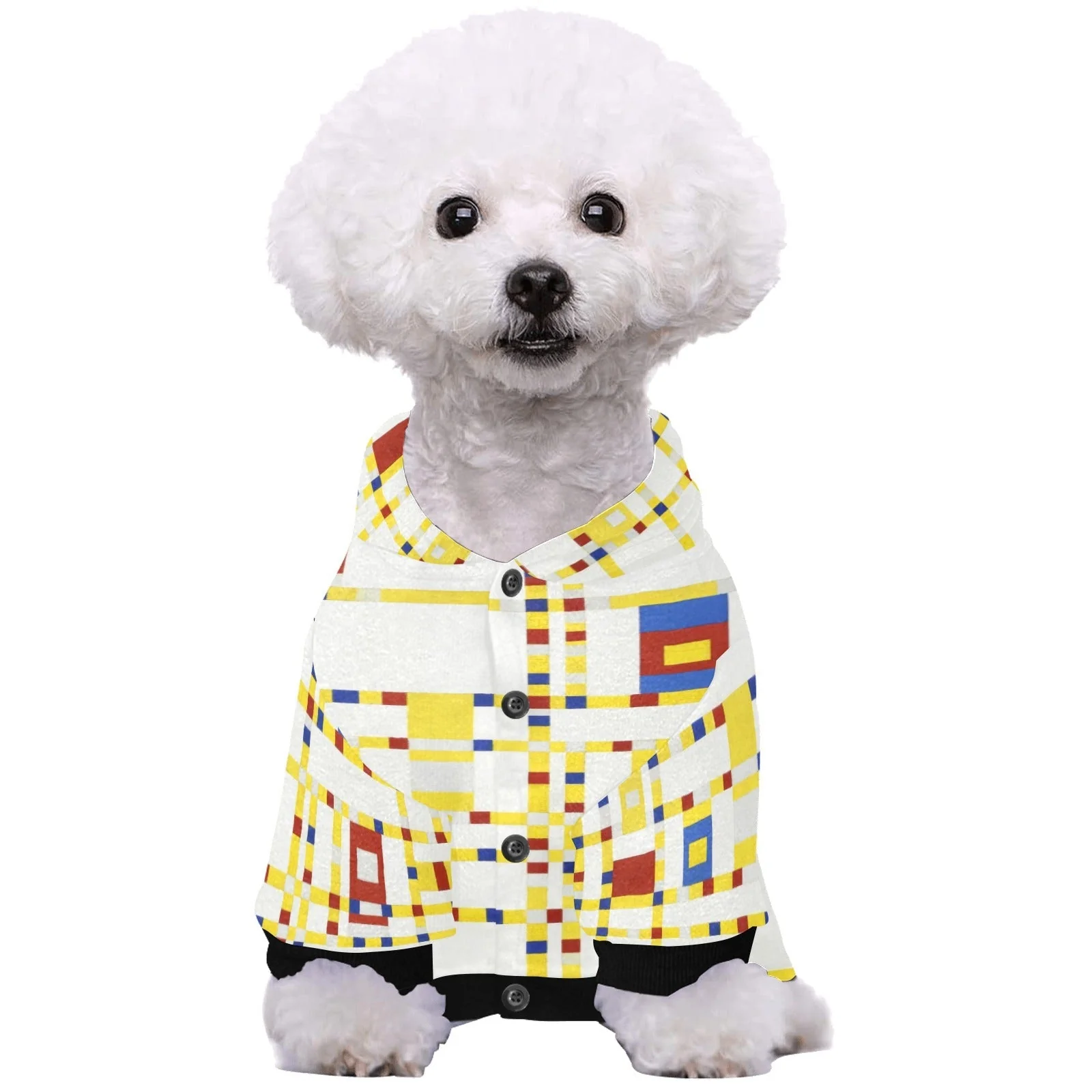 Mondrian Broadway Boogie Woogie Button Hoodie - Image 4