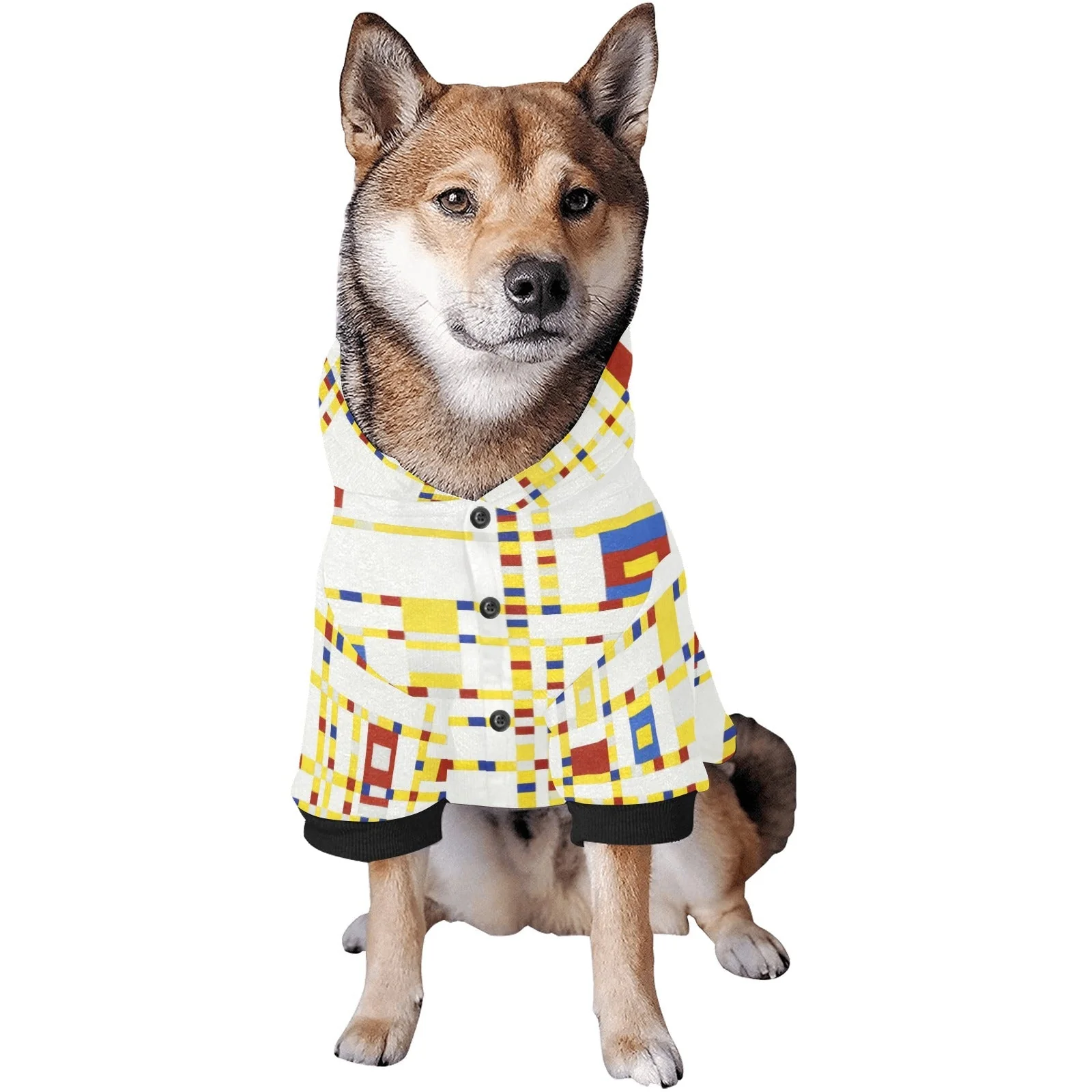 Mondrian Broadway Boogie Woogie Button Hoodie - Image 6