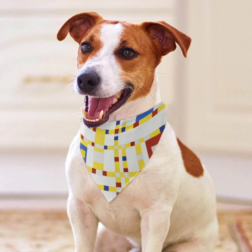 Mondrian Broadway Boogie Woogie Pet Scarf - Image 4