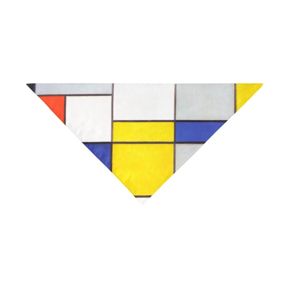 Mondrian Composition A Double-Sided Pet Bandana - Image 3