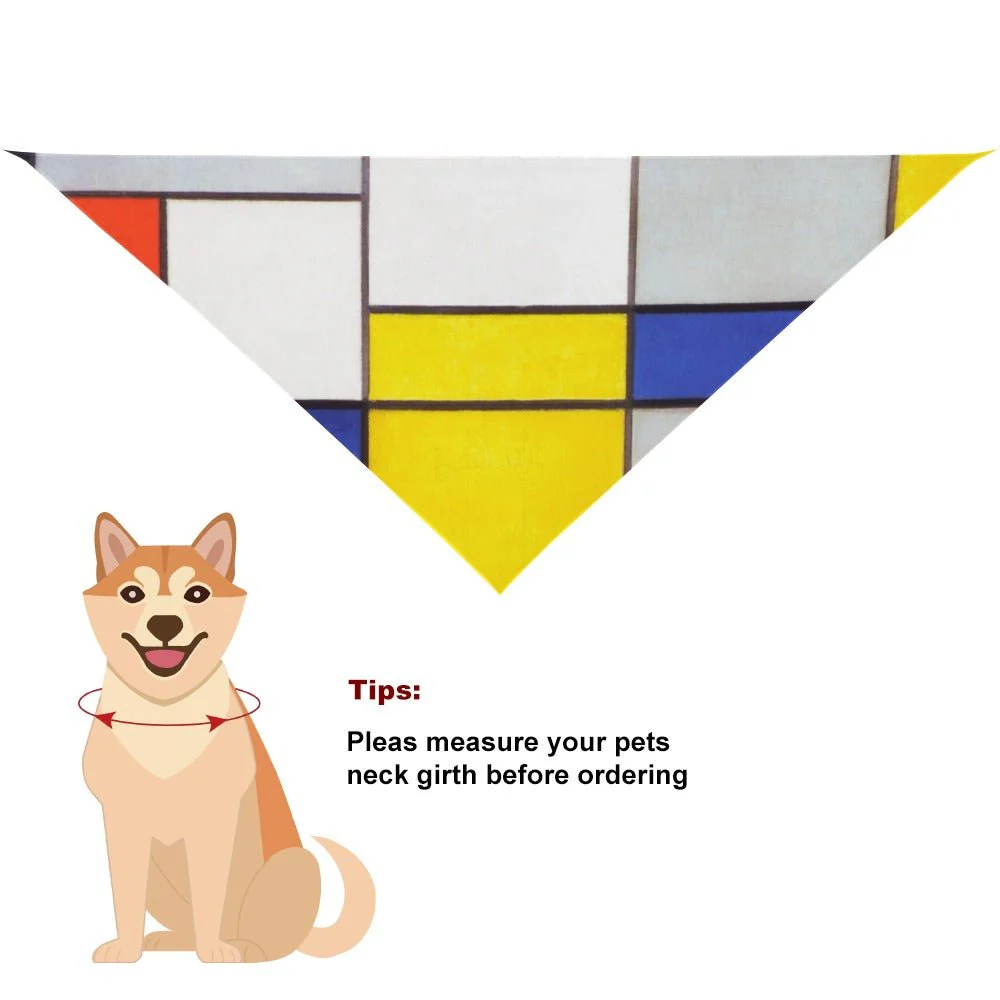Mondrian Composition A Pet Scarf - Image 2