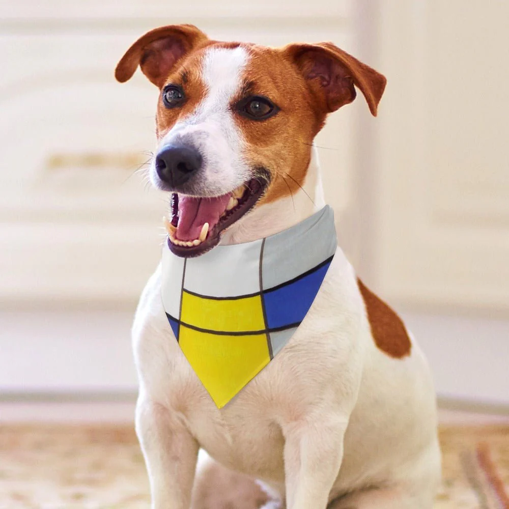 Mondrian Composition A Pet Scarf - Image 4