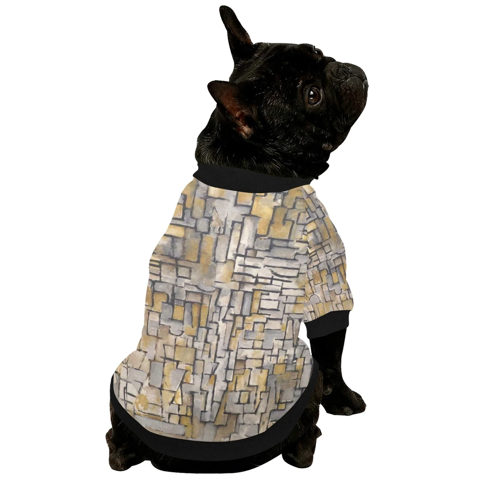 Mondrian Tableau No. 2, Composition No. VII Round Neck Shirt - Image 5
