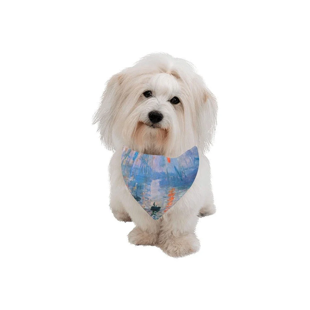 Monet Impression, Sunrise Double-Sided Pet Bandana - Image 2