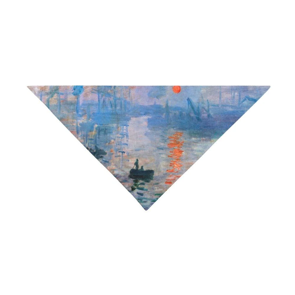 Monet Impression, Sunrise Double-Sided Pet Bandana - Image 3