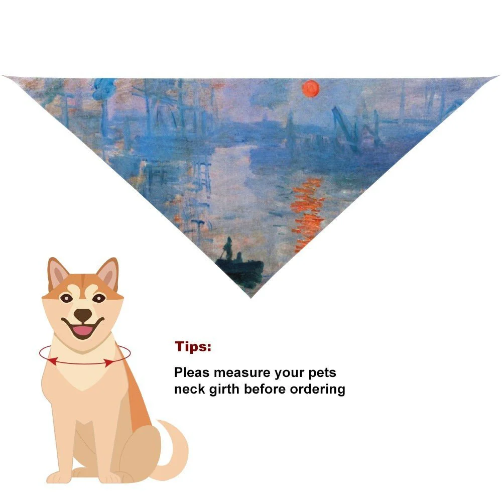 Monet Impression, Sunrise Pet Scarf - Image 2