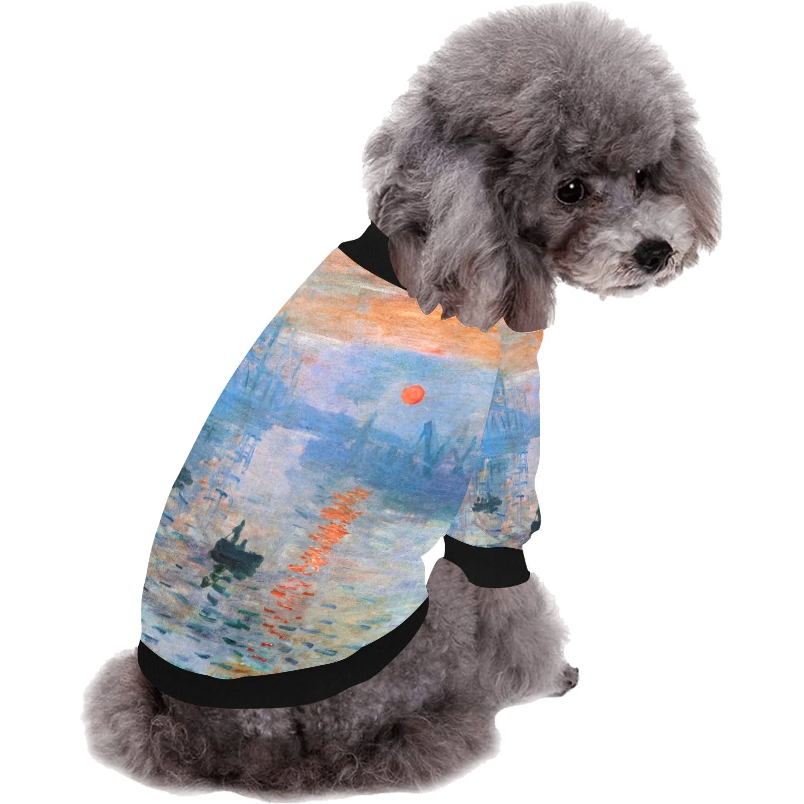Monet Impression, Sunrise Round Neck Shirt - Image 2