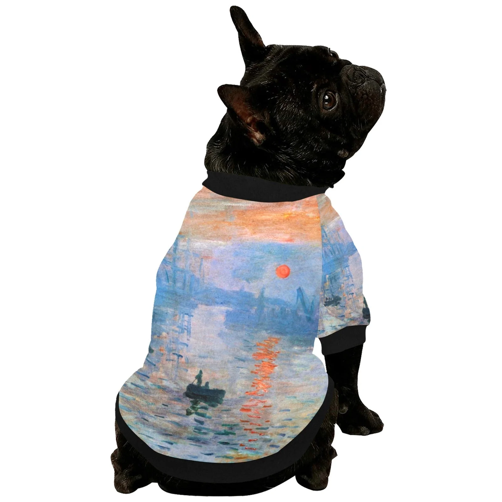 Monet Impression, Sunrise Round Neck Shirt - Image 5