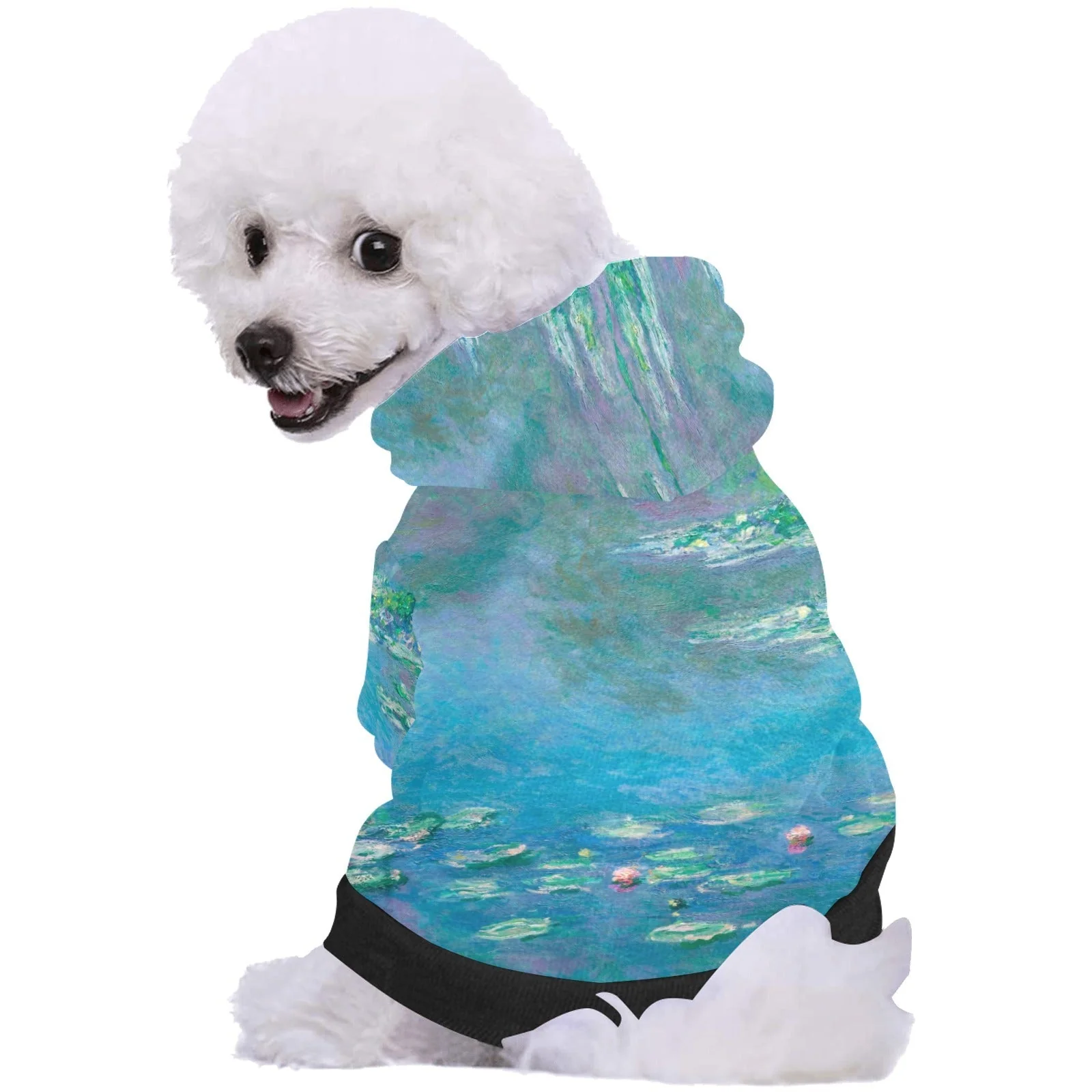 Monet Water Lilies Button Hoodie - Image 2