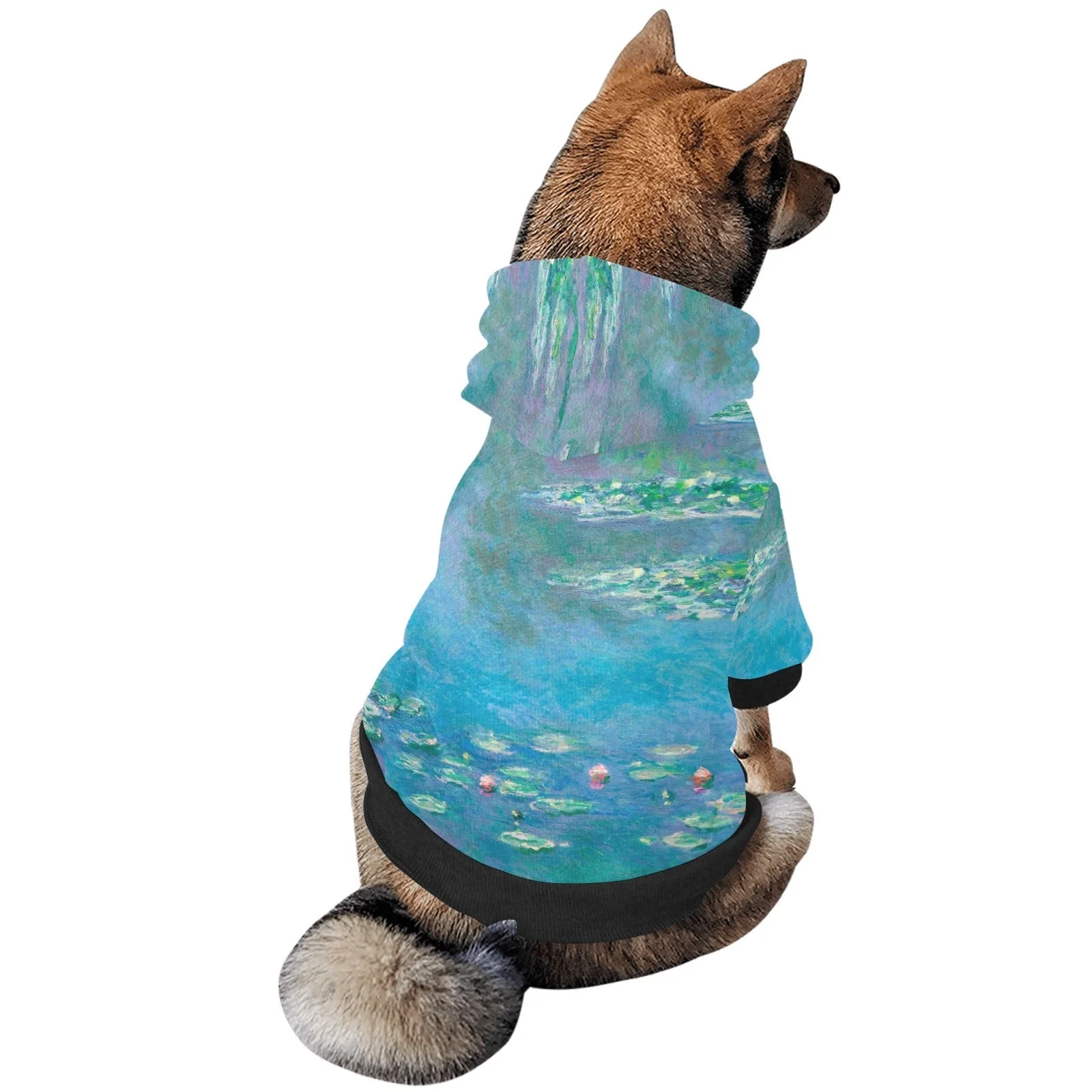 Monet Water Lilies Button Hoodie - Image 5