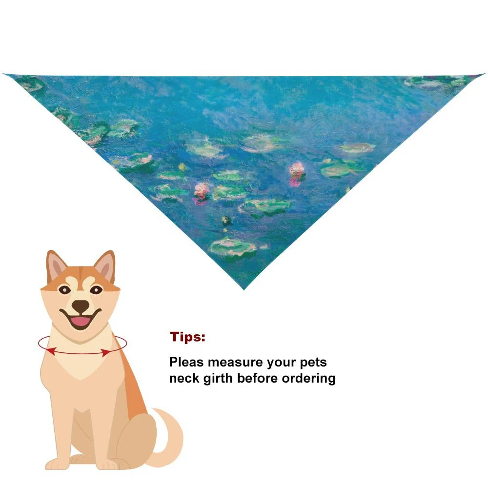 Monet Water Lilies Pet Scarf - Image 2