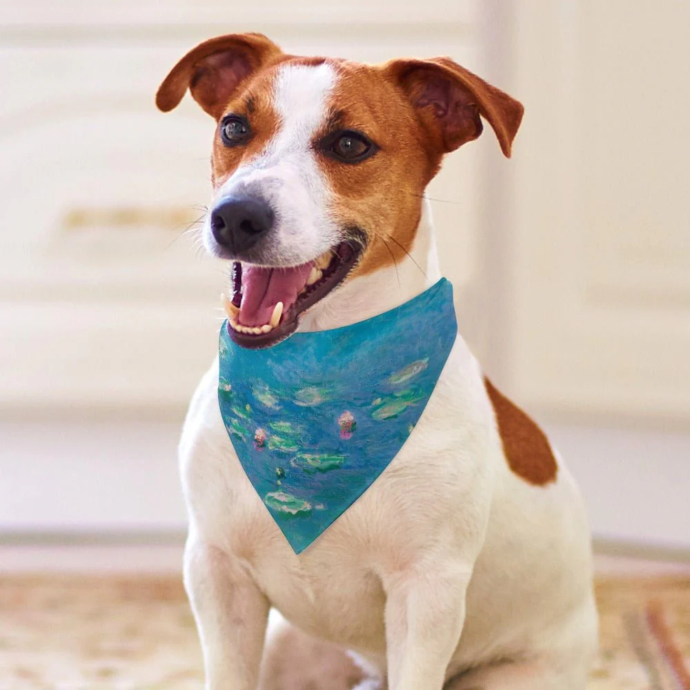 Monet Water Lilies Pet Scarf - Image 4