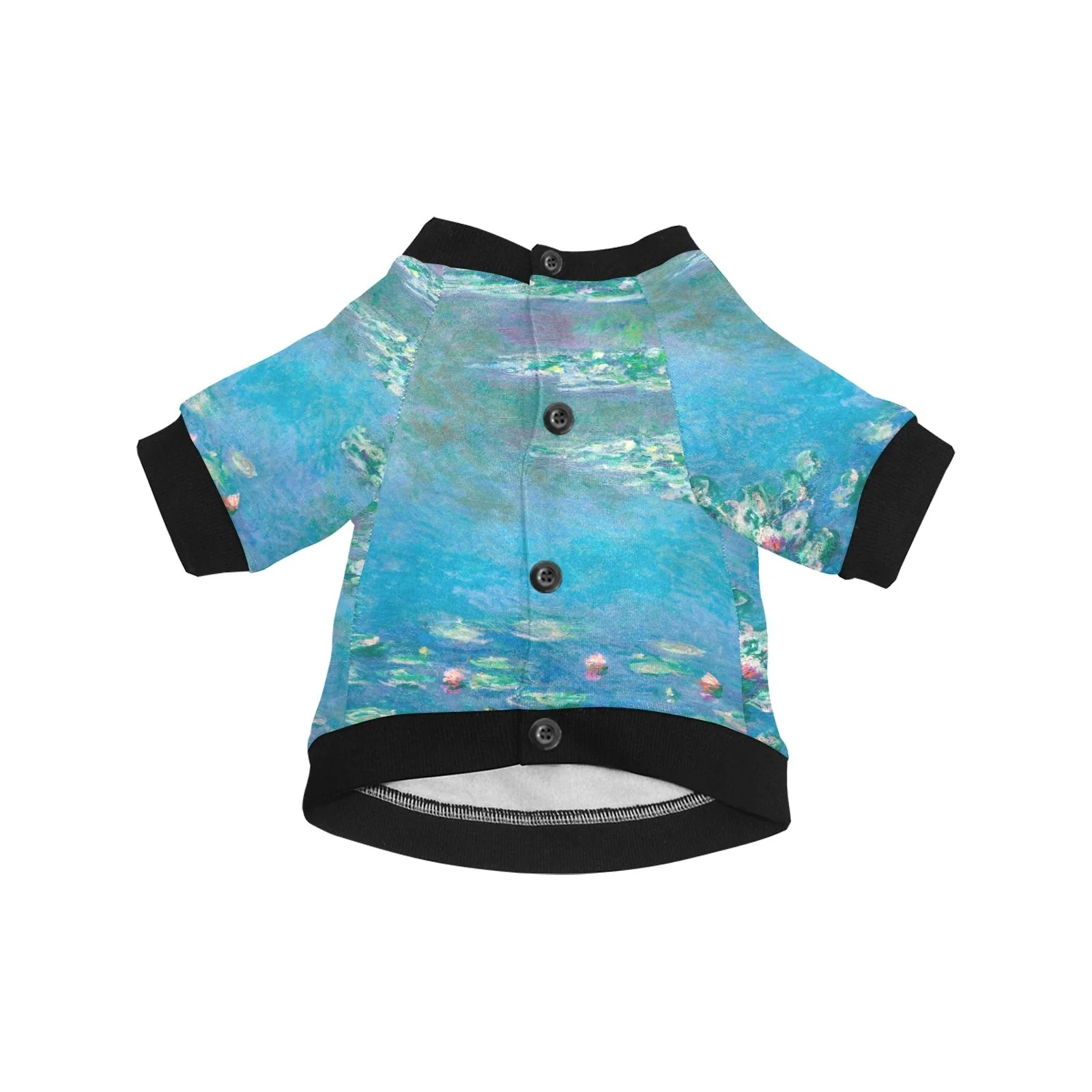 Monet Water Lilies Round Neck Shirt - Image 3