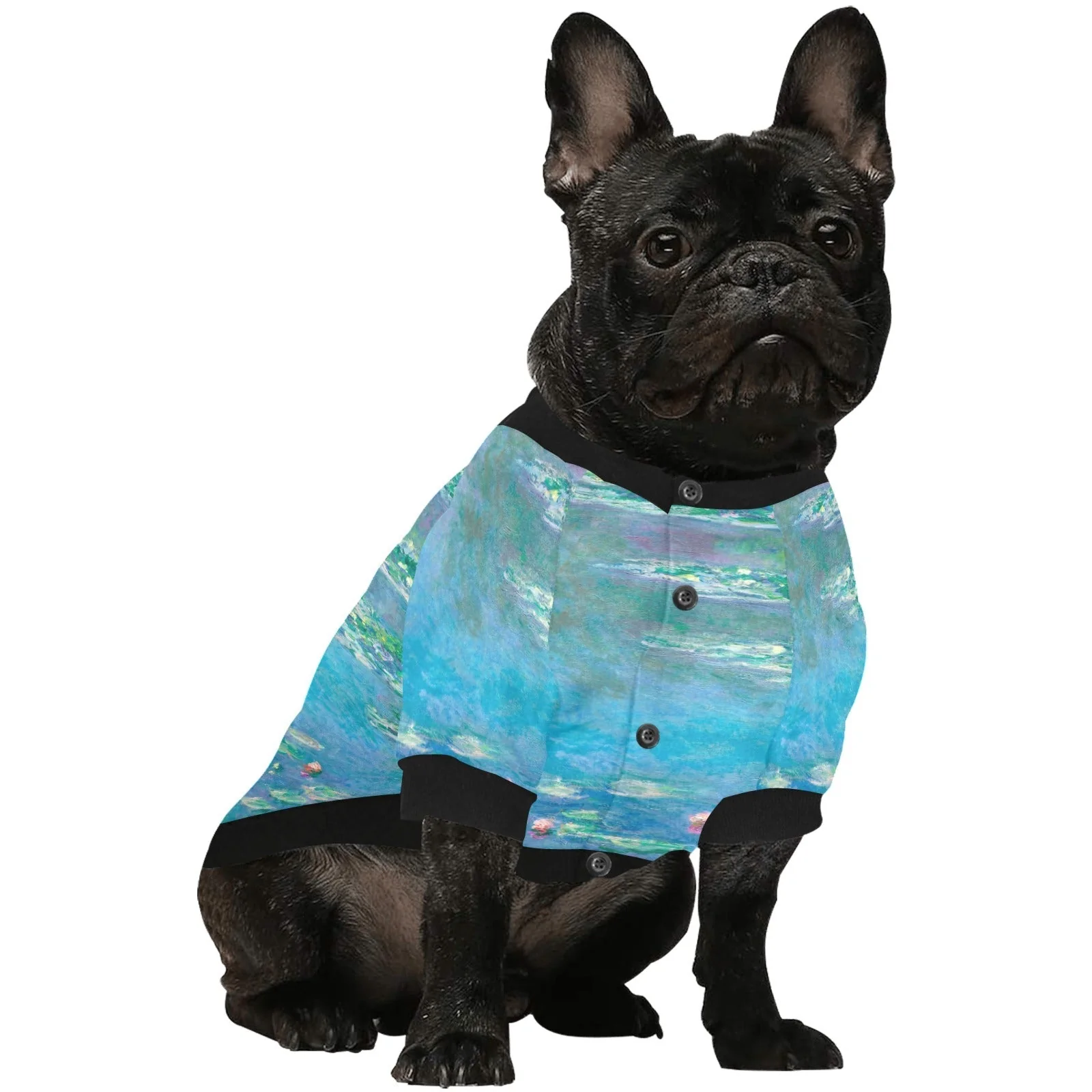 Monet Water Lilies Round Neck Shirt - Image 6