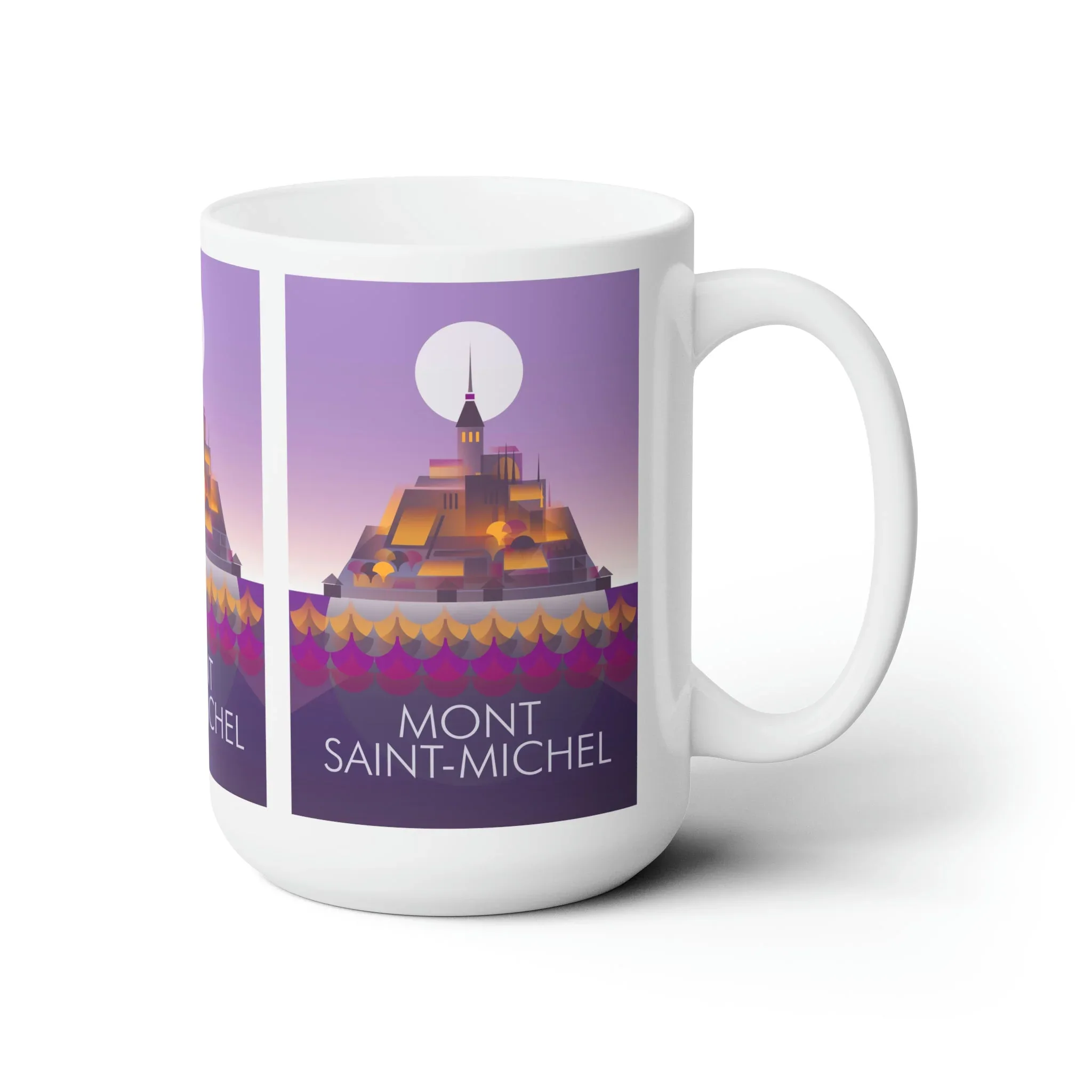 Mont Saint-Michel Ceramic Mug 11oz or 15oz - Image 3