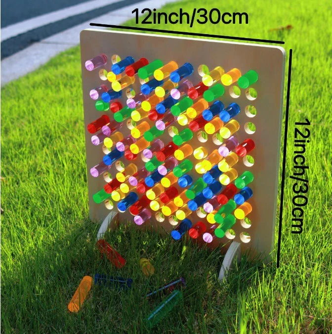 Montessori Early Childhood Education Rainbow Wire-wrap Board Pixel Art Educational Toys - Image 7