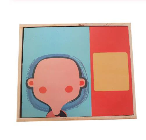 Montessori Magnetic Fun Puzzle Children's Wooden Puzzle Box Game Cartoon Educational Painting Toys For Children Gift Antistress - Image 5