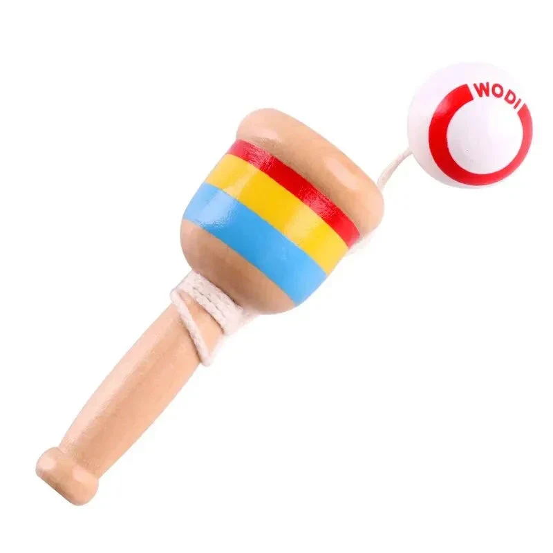 Montessori Wooden Skill Sword Cup Toy – Educational Throw & Catch Game - Image 10