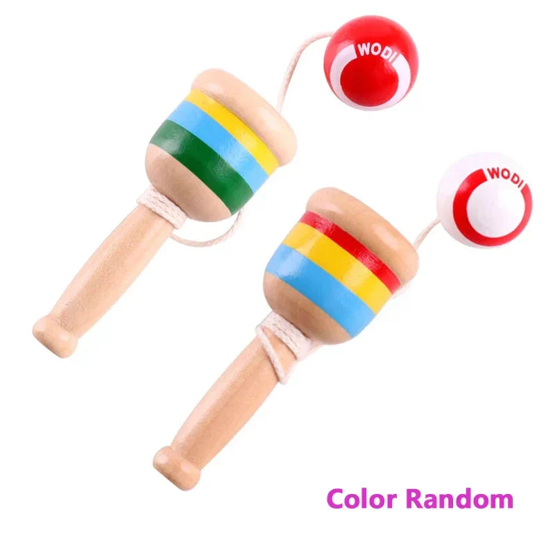 Montessori Wooden Skill Sword Cup Toy – Educational Throw & Catch Game - Image 7