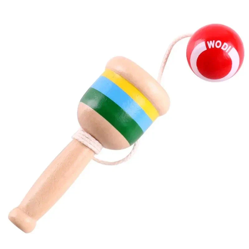 Montessori Wooden Skill Sword Cup Toy – Educational Throw & Catch Game - Image 8