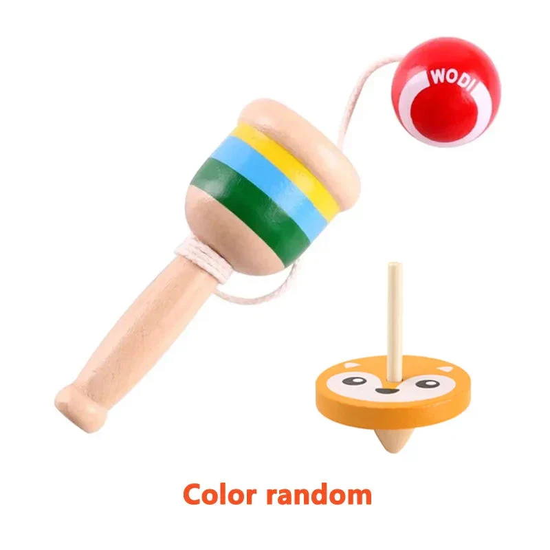 Montessori Wooden Skill Sword Cup Toy – Educational Throw & Catch Game - Image 9