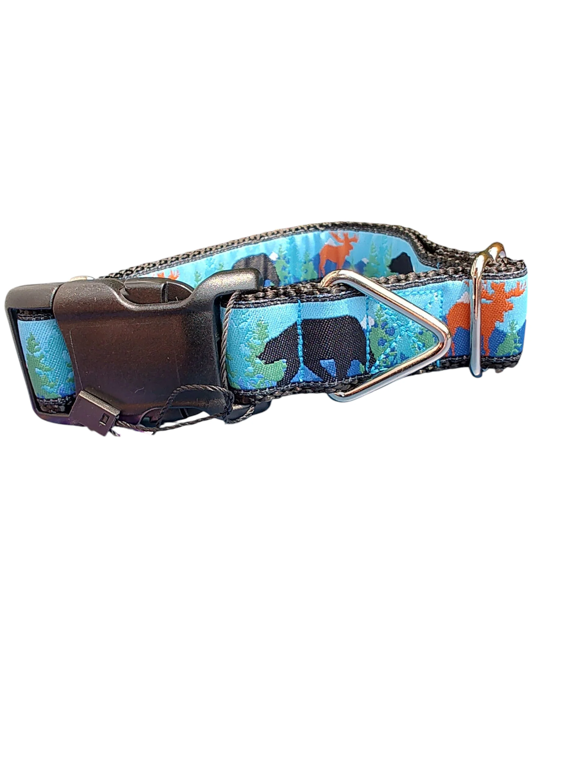 Moose and Bear Nylon Dog Collar - Image 2