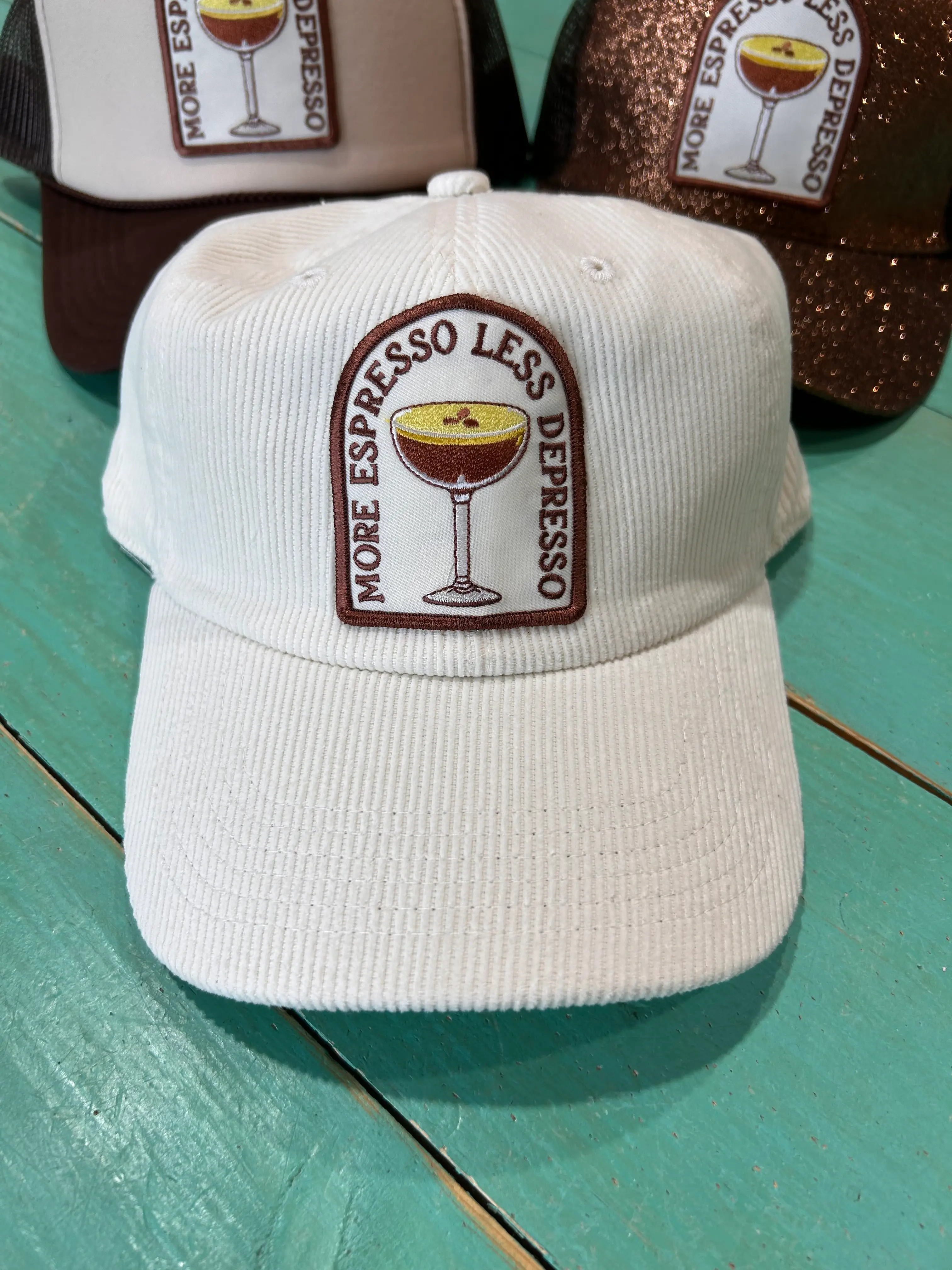 More Espresso Less Depresso Trucker - Image 2
