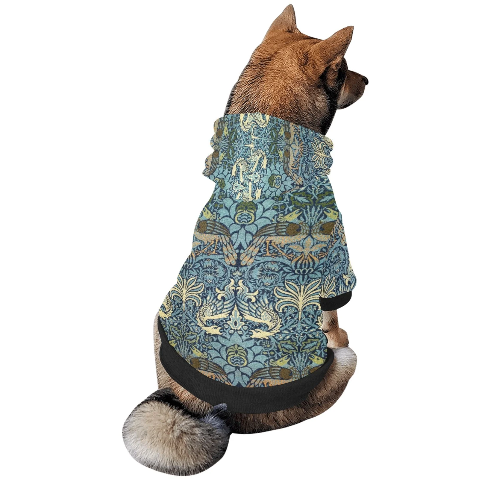 Morris Peacock and Dragon Button Hoodie - Image 5