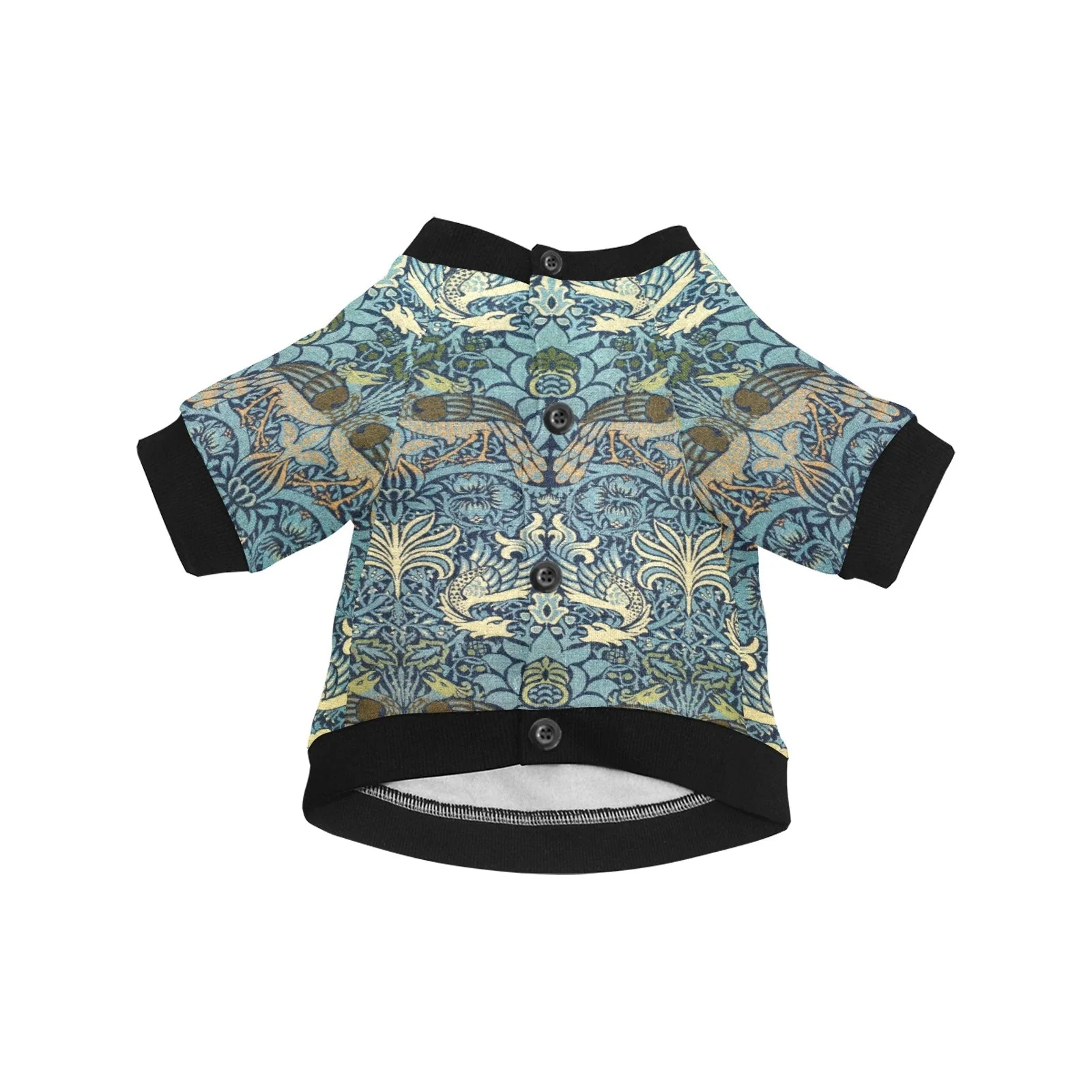 Morris Peacock and Dragon Round Neck Shirt - Image 3