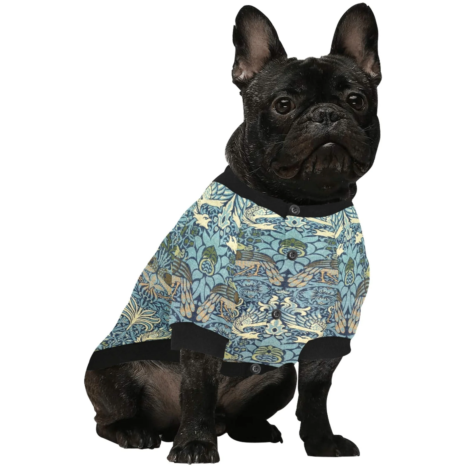 Morris Peacock and Dragon Round Neck Shirt - Image 6