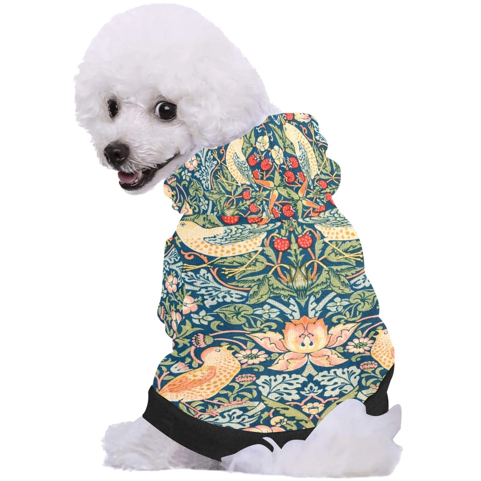 Morris Strawberry Thief Button Hoodie - Image 2