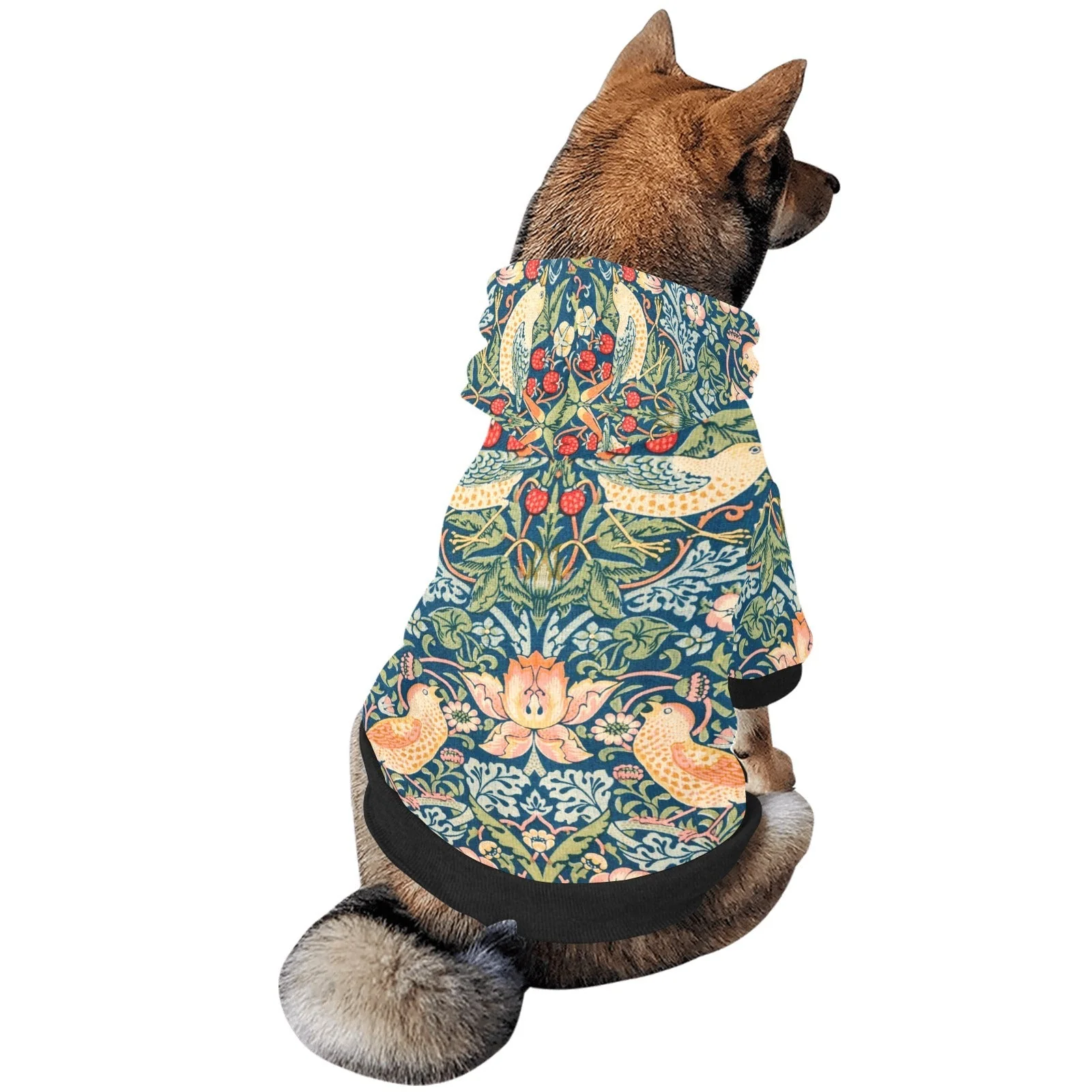 Morris Strawberry Thief Button Hoodie - Image 5