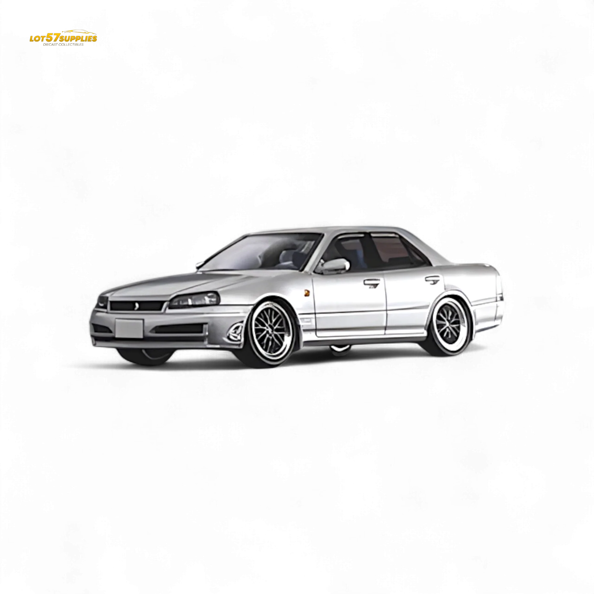 Mortal ER34 Skyline 25GT-t Ordinary Silver 1:64 - Image 2