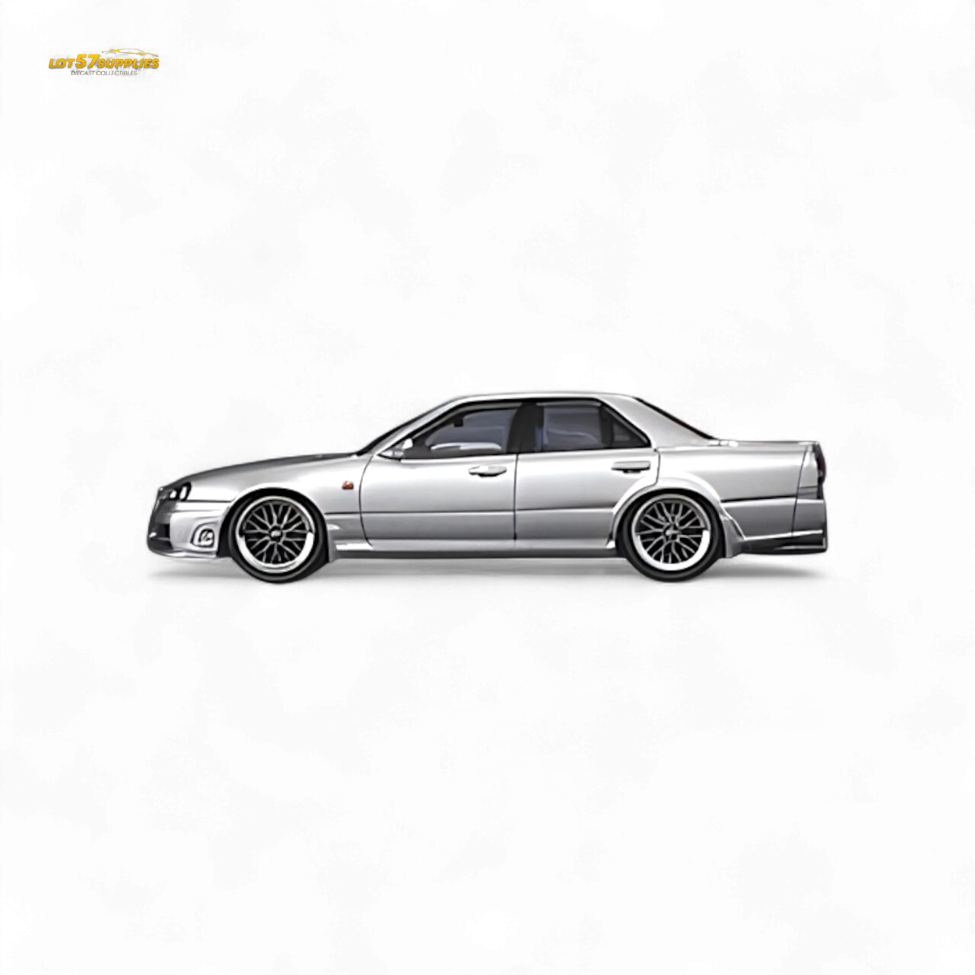 Mortal ER34 Skyline 25GT-t Ordinary Silver 1:64 - Image 4