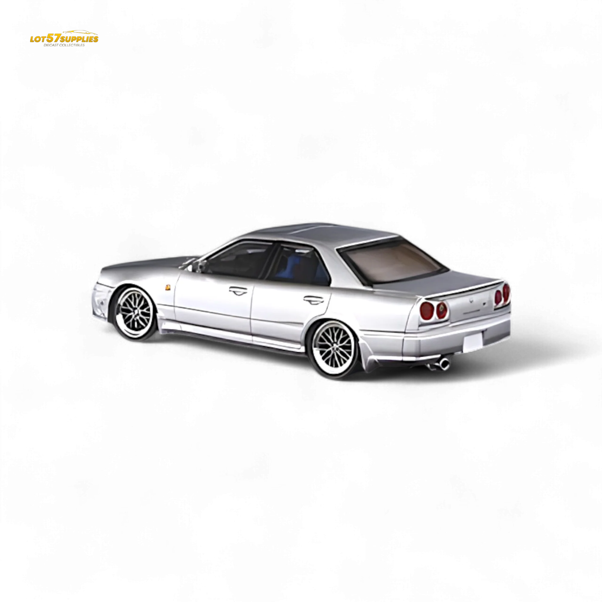 Mortal ER34 Skyline 25GT-t Ordinary Silver 1:64 - Image 5