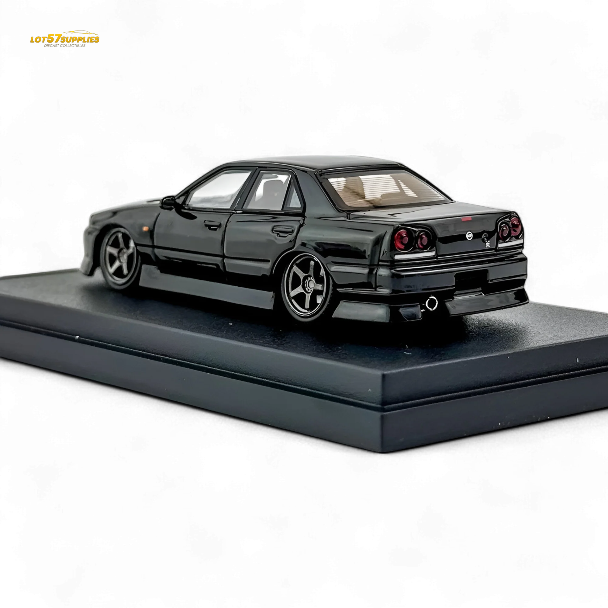 Mortal ER34 Skyline Uras Metallic Black 1:64 - Image 4
