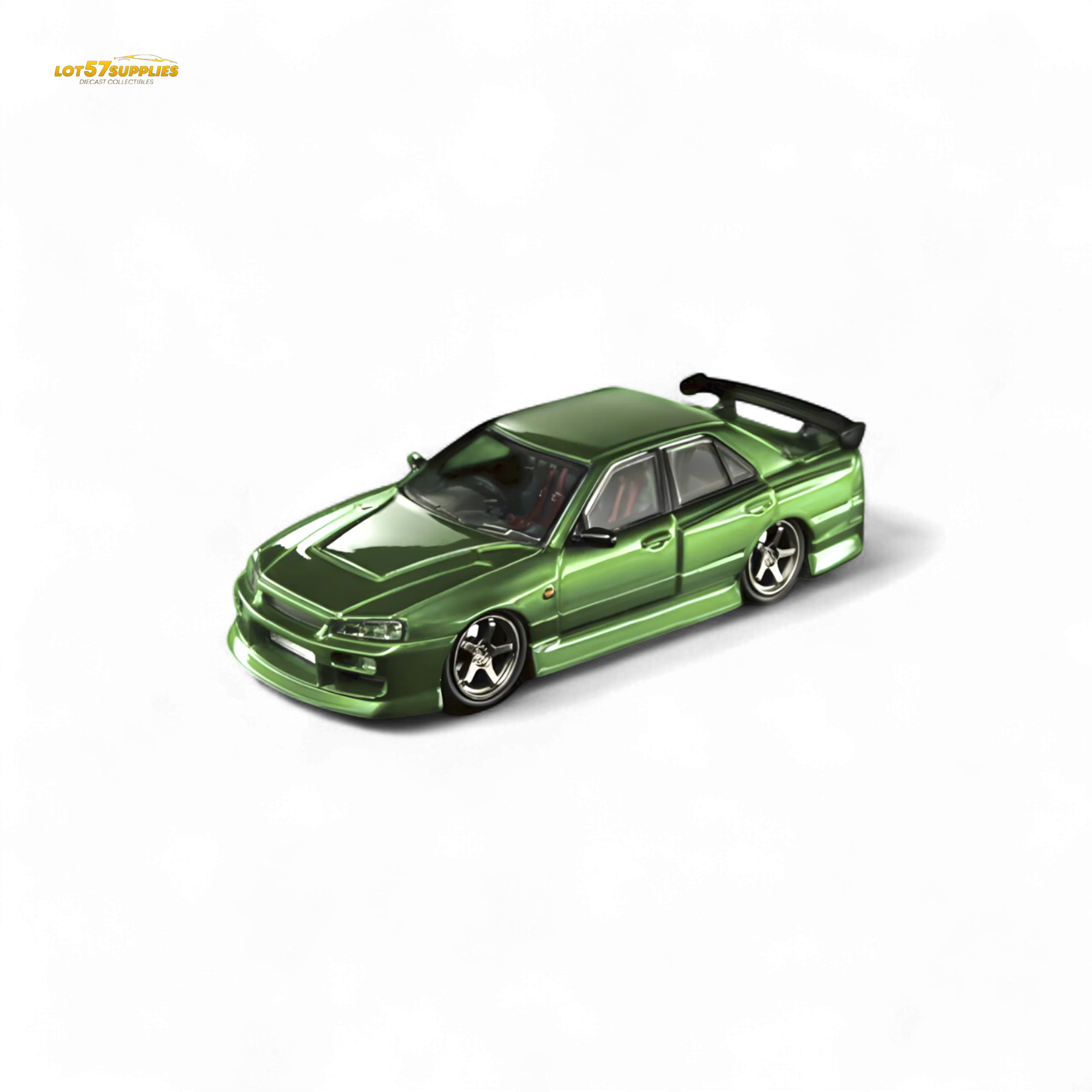 Mortal ER34 Skyline Uras Transparent Metallic Green 1:64 - Image 2