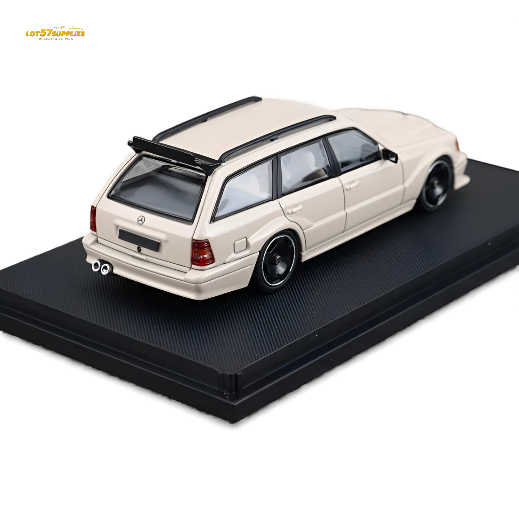 Mortal Mercedes-Benz S124 Milk Tea Color 1:64 - Image 2