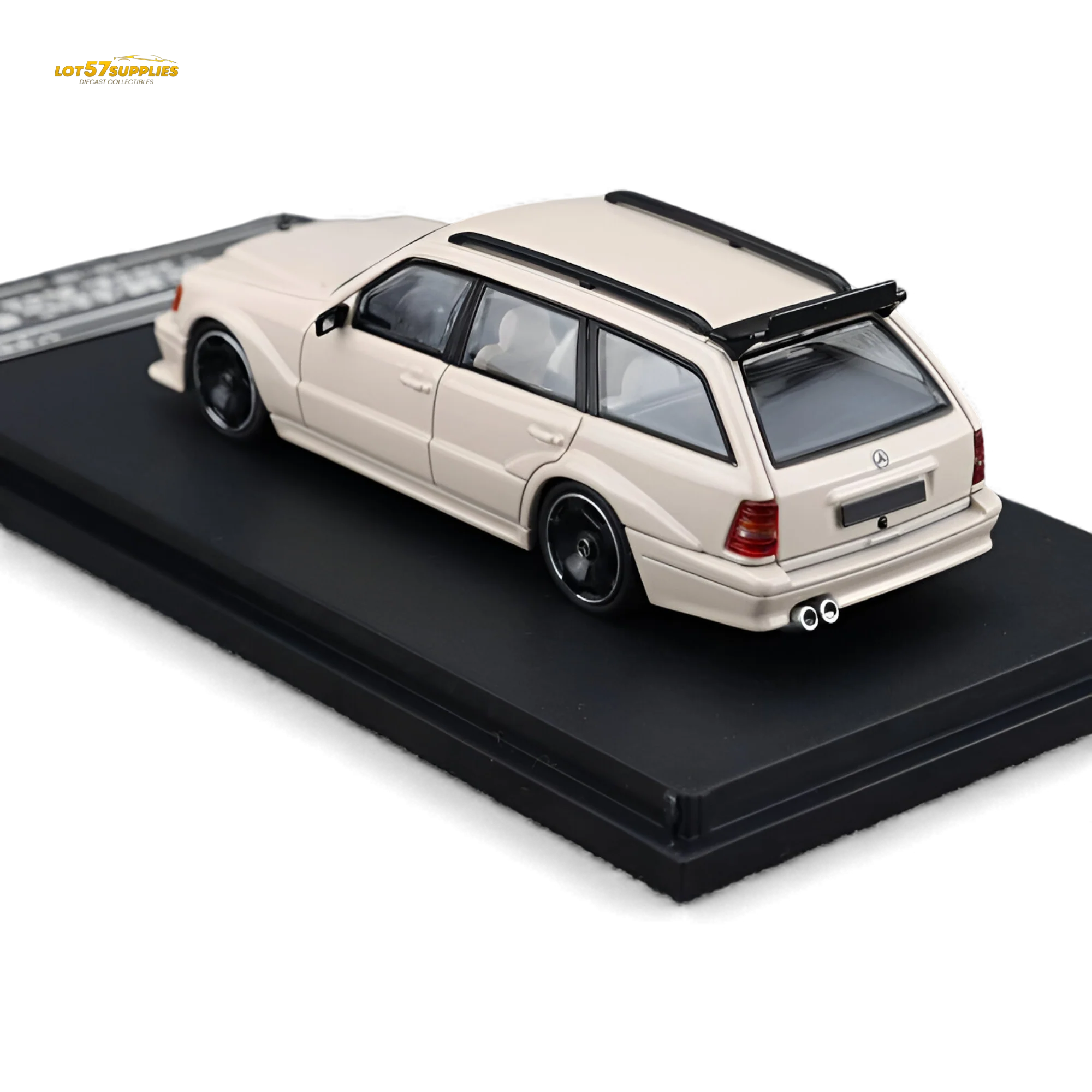 Mortal Mercedes-Benz S124 Milk Tea Color 1:64 - Image 5